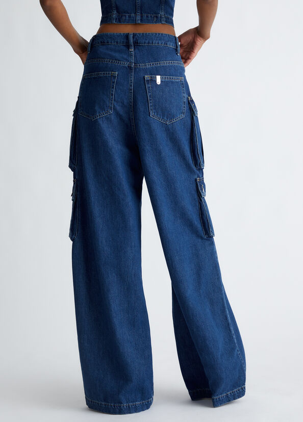 Liu Jo Jeans cargo in cotone stretch Super sconto