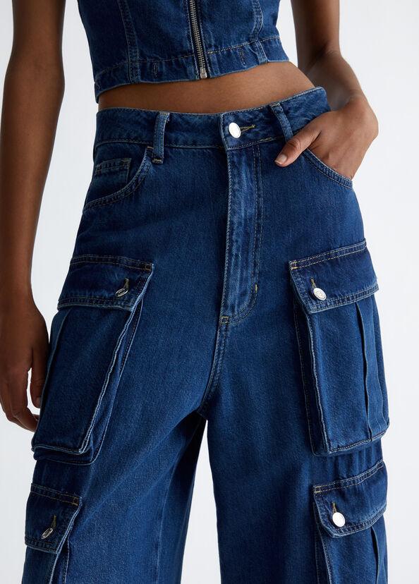 Liu Jo Jeans cargo in cotone stretch Super sconto