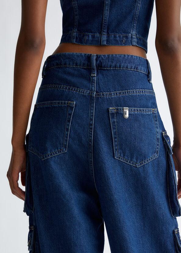 Liu Jo Jeans cargo in cotone stretch Super sconto