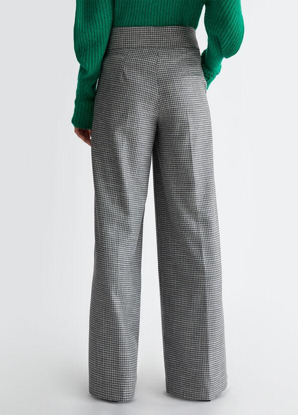 Liu Jo Pantaloni check a palazzo 50% di sconto con spedizione gratuita