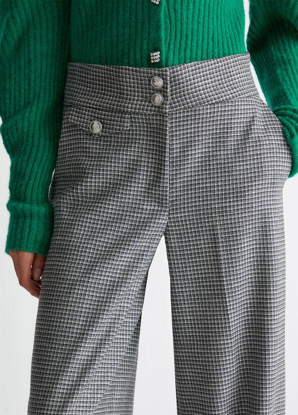 Liu Jo Pantaloni check a palazzo 50% di sconto con spedizione gratuita