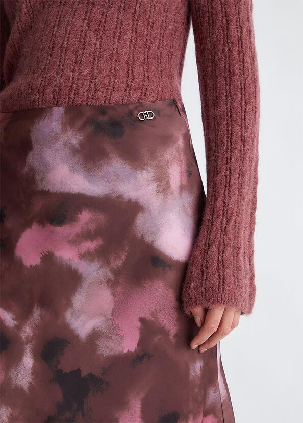 Liu Jo Gonna in twill stampato Negozio online di fabbrica