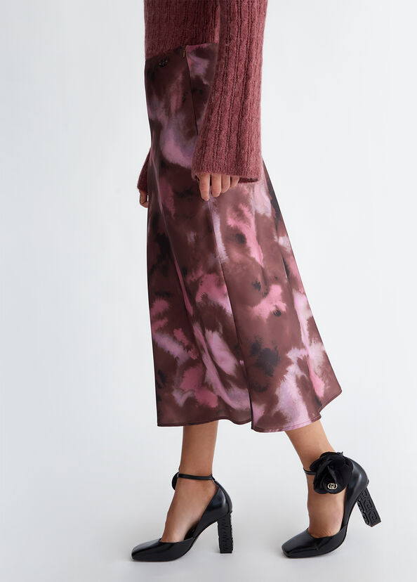 Liu Jo Gonna in twill stampato Negozio online di fabbrica