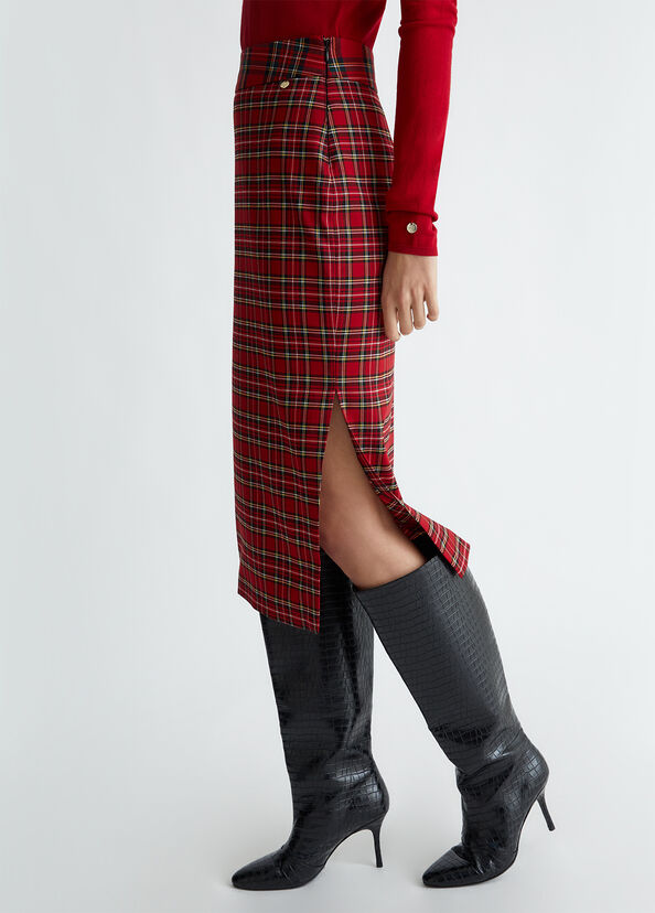 Liu Jo Gonna longuette in tartan Fornitura limitata