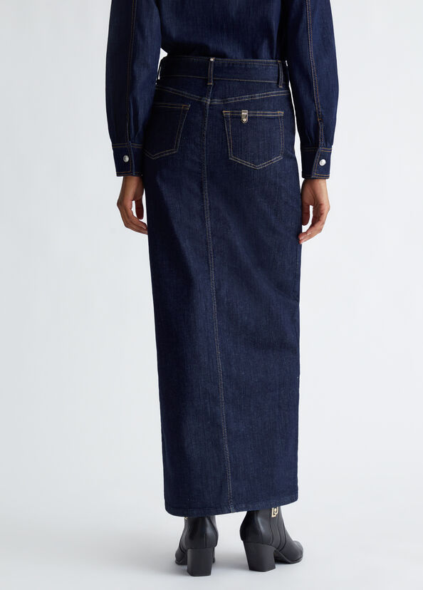 Liu Jo Gonna in denim con cintura Shopping online