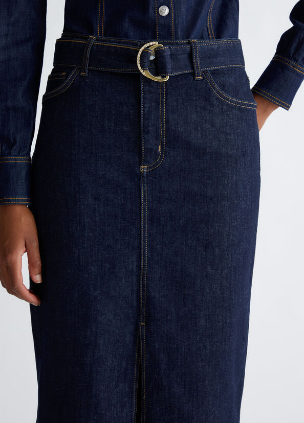 Liu Jo Gonna in denim con cintura Shopping online