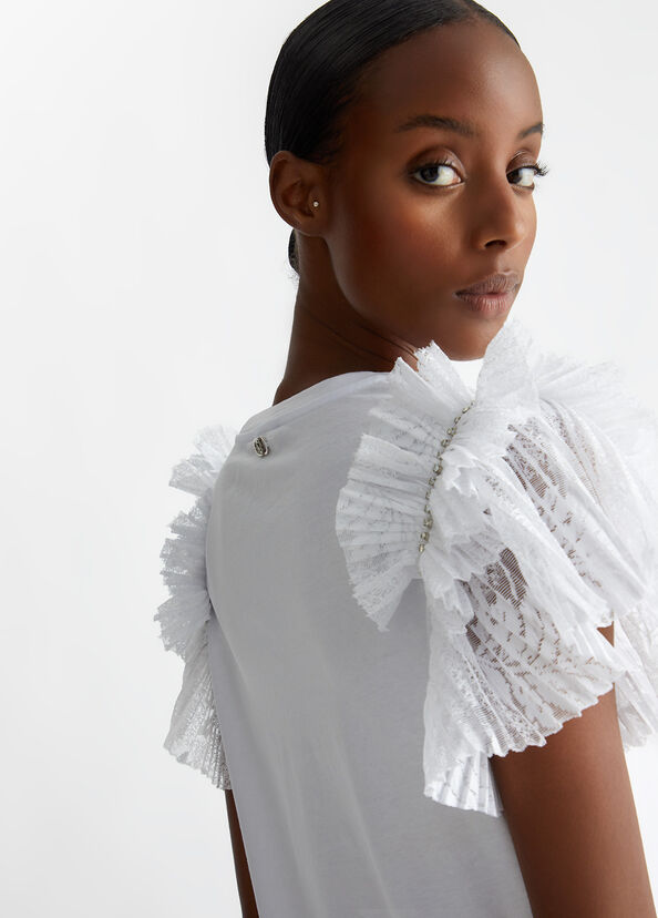 Liu Jo T-shirt con rouches Offerta migliore