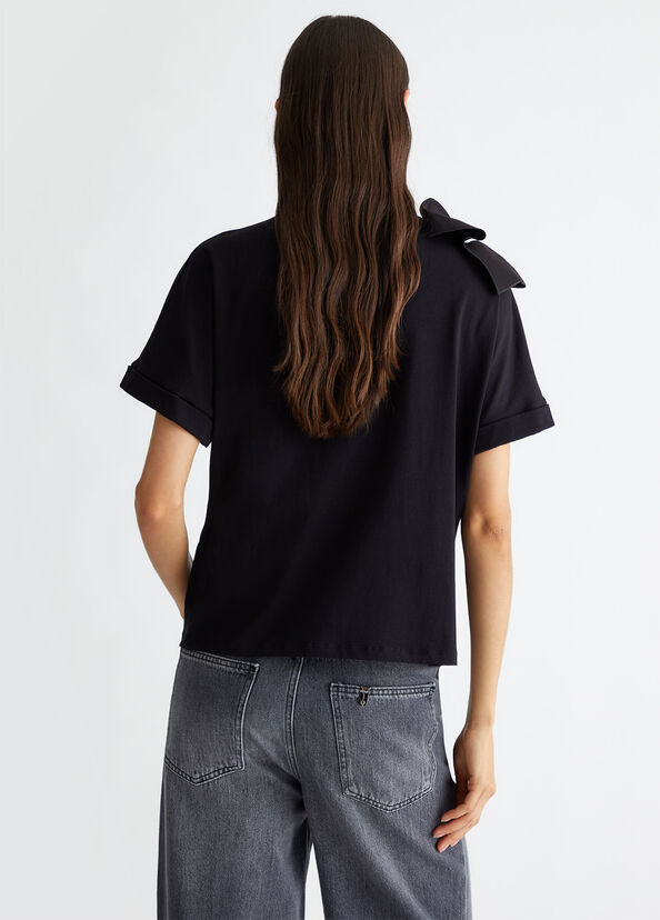 Liu Jo T-shirt con rouches Latest fashion