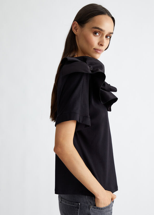 Liu Jo T-shirt con rouches Latest fashion