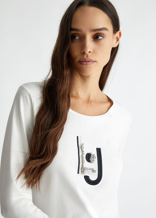 Liu Jo T-shirt con applicazioni Comprane uno, ottenene uno gratis