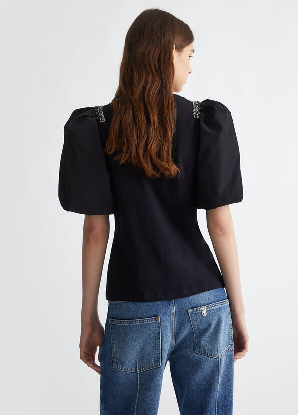 Liu Jo T-shirt in jersey con strass Enormi risparmi