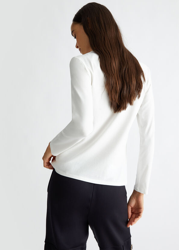 Liu Jo T-shirt con cuore e strass Prezzo basso