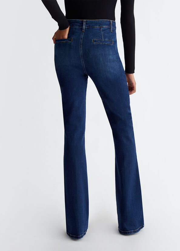Liu Jo Jeans flare in cotone stretch Sostegno trimestrale