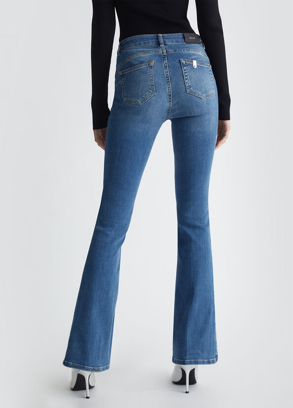 Liu Jo Jeans flare bottom up Fino al 55% di sconto