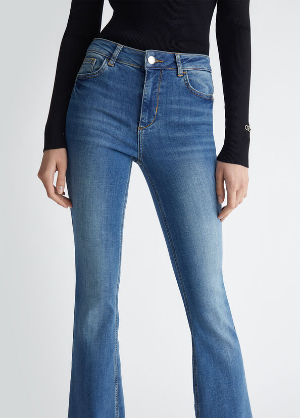 Liu Jo Jeans flare bottom up Fino al 55% di sconto
