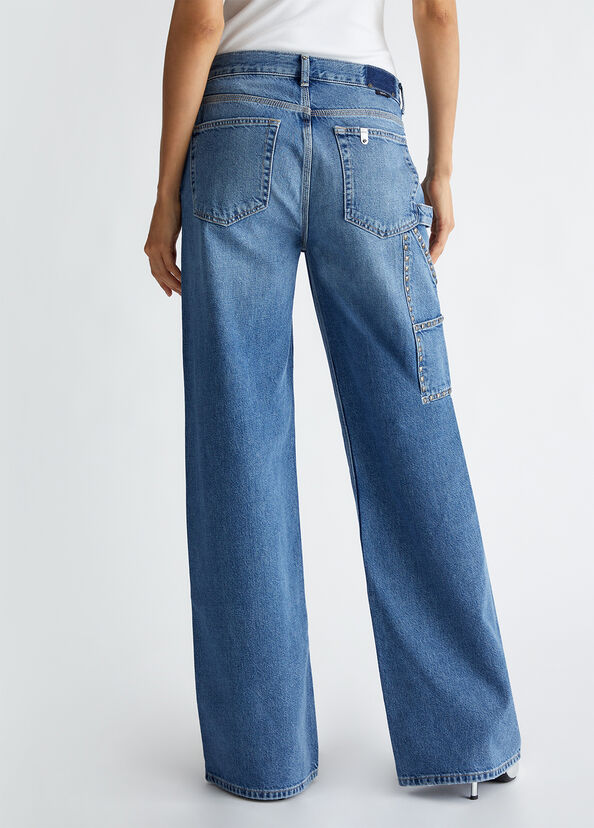 Liu Jo Jeans flare con borchie Enormi sconti