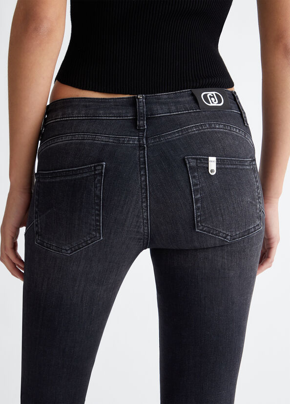 Liu Jo Jeans skinny bottom up con strass Esporta salva
