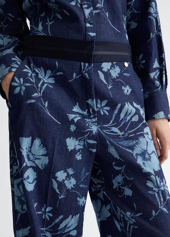 Liu Jo Jeans a palazzo con stampa floreale In vendita