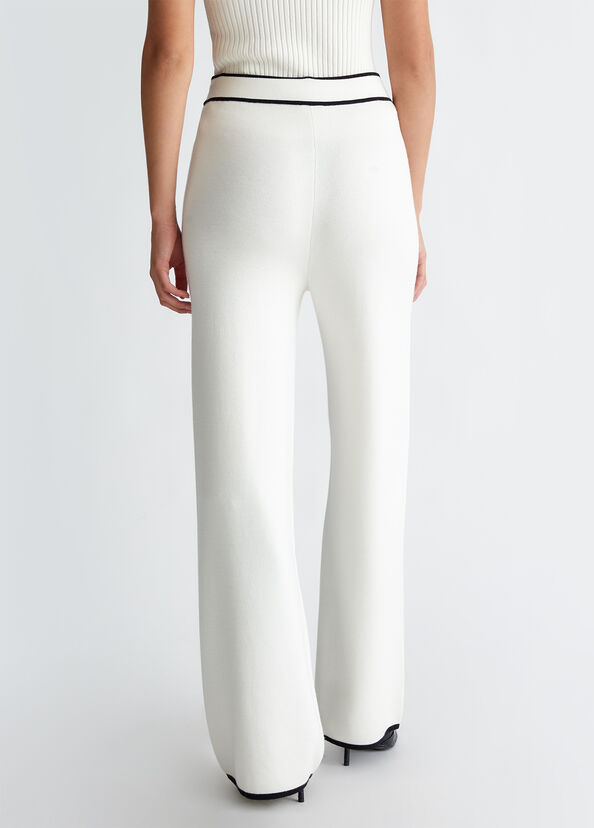 Liu Jo Pantaloni in maglia di misto seta Italy
