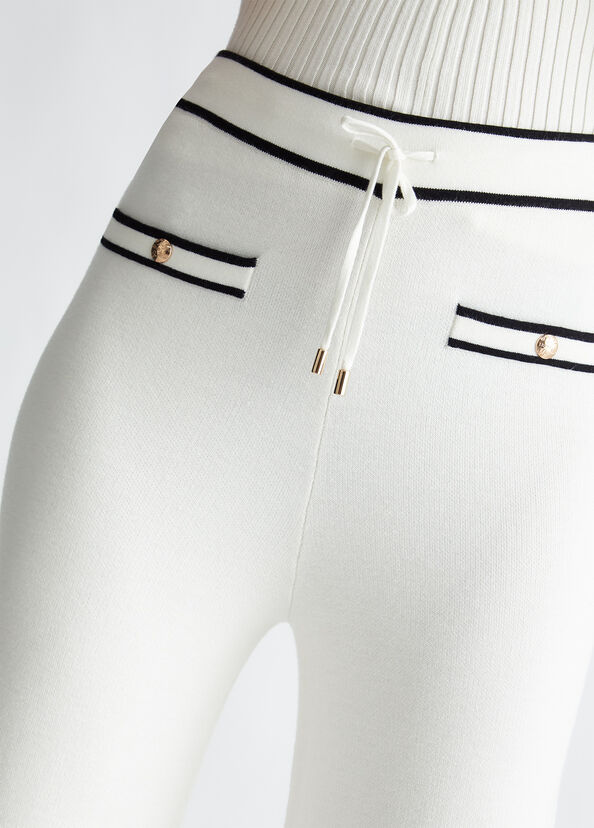 Liu Jo Pantaloni in maglia di misto seta Italy