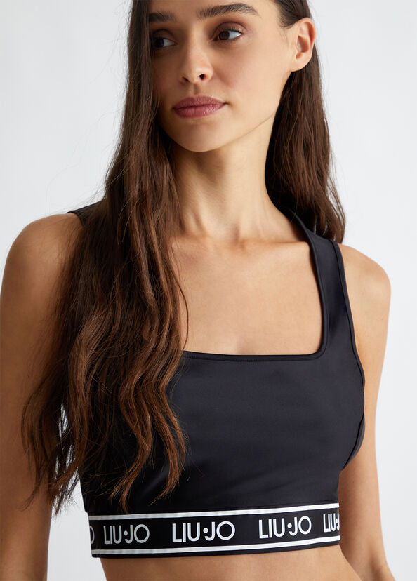 Liu Jo Top in jersey con logo Italia