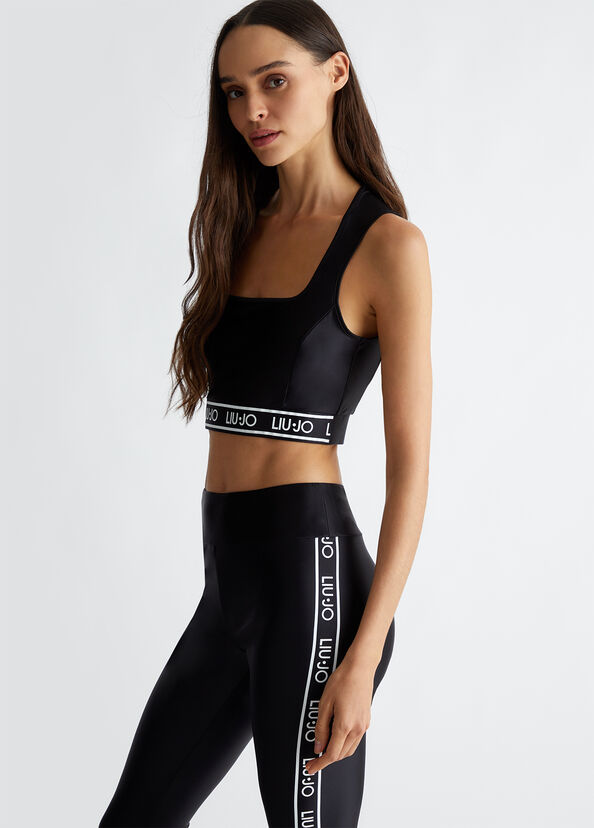 Liu Jo Top in jersey con logo Italia