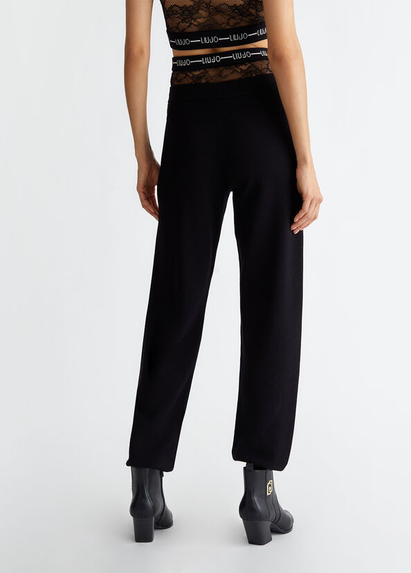 Liu Jo Pantaloni in maglia con pizzo Pezzi Unici