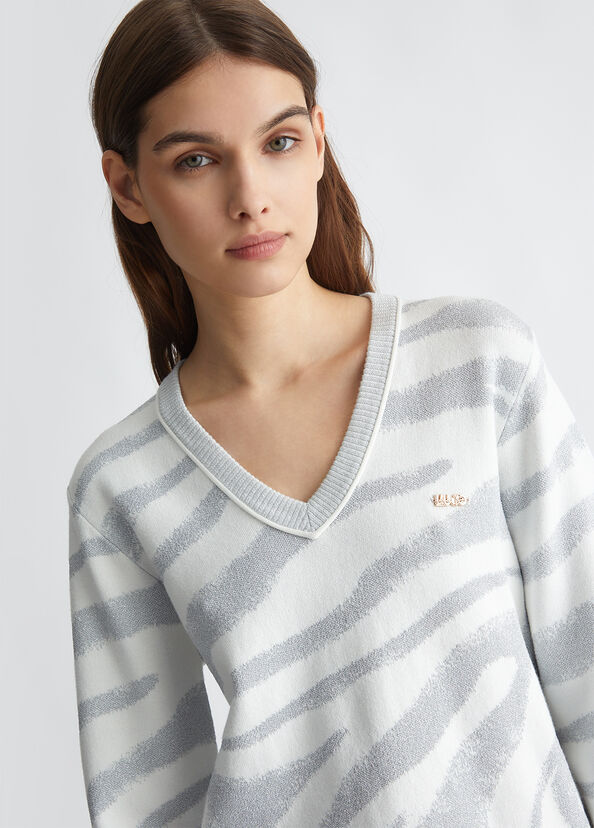 Liu Jo Maglia animalier jacquard Promozione Limitata