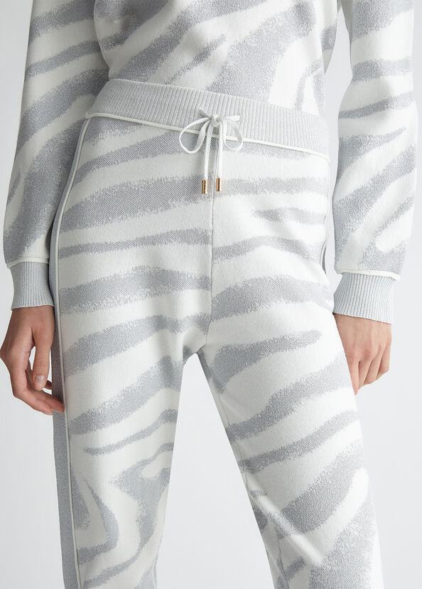 Liu Jo Pantaloni animalier in maglia Fino Al -60%