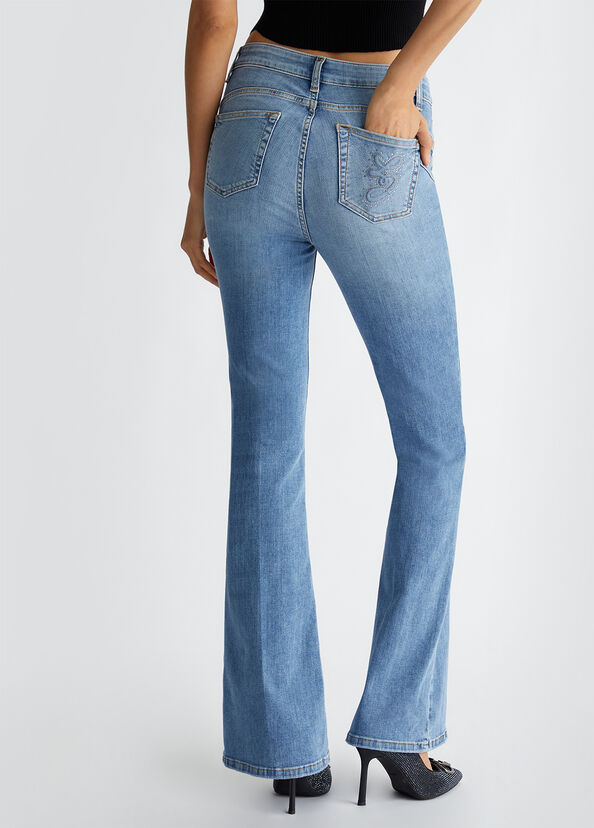 Liu Jo Jeans flare a vita alta Online