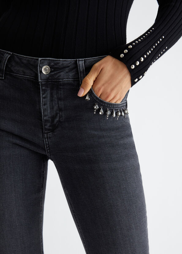Liu Jo Jeans skinny bottom up con strass I Più Venduti