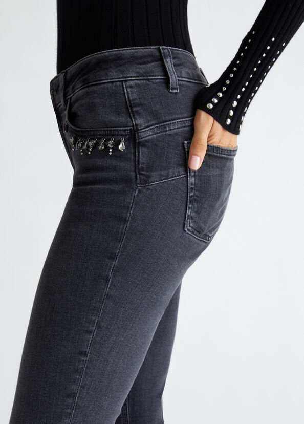 Liu Jo Jeans skinny bottom up con strass I Più Venduti