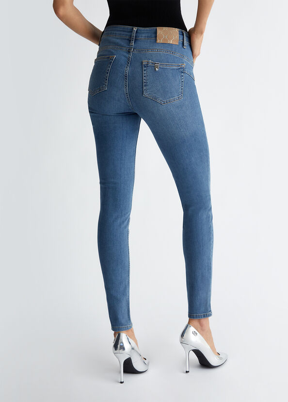 Liu Jo Jeans skinny bottom up a vita alta Vendite Flash