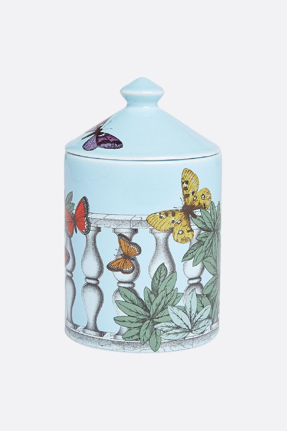 FORNASETTI candela profumata Se Poi con Decoro Farfalle e Balaustra Soddisfazione Garantita