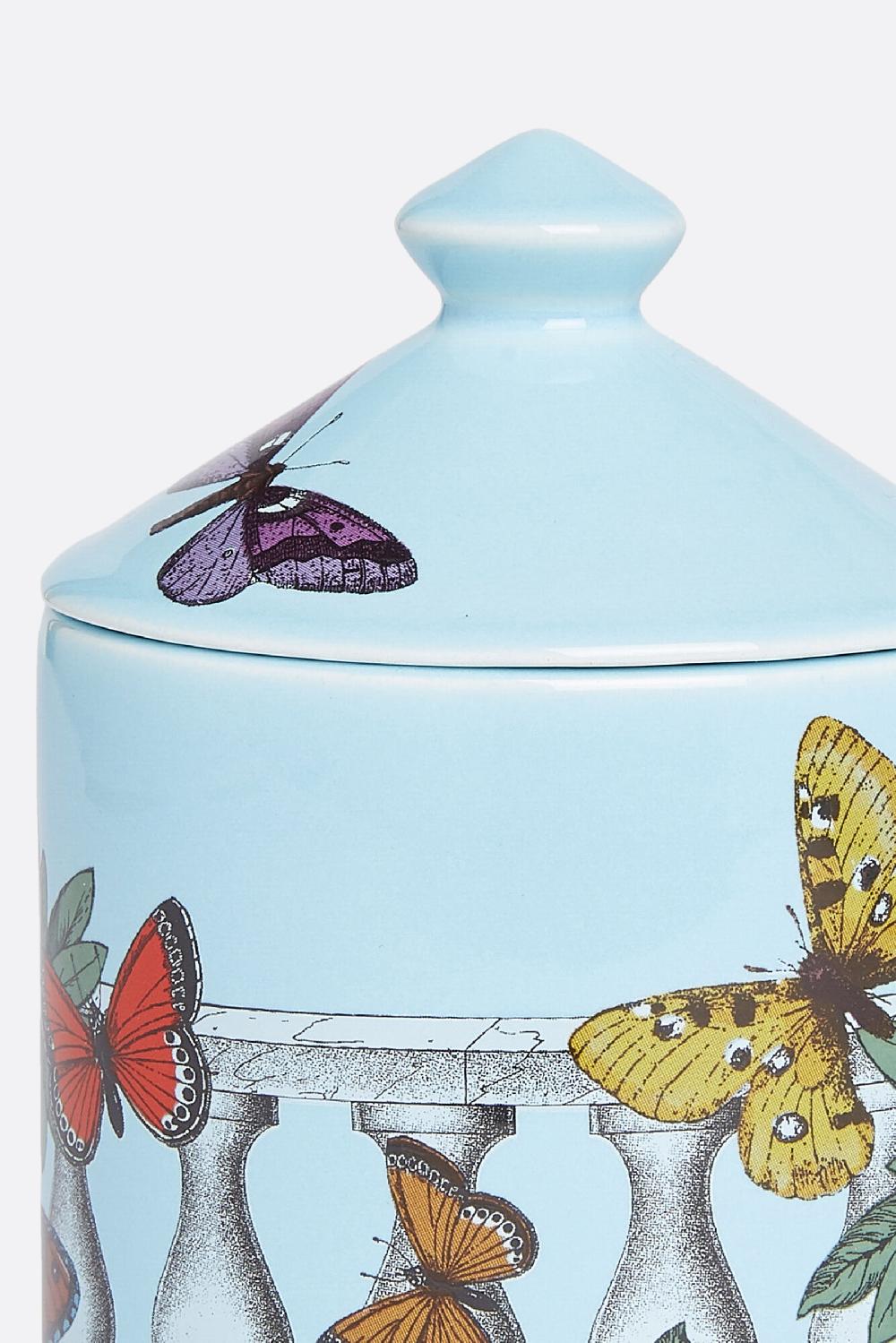 FORNASETTI candela profumata Se Poi con Decoro Farfalle e Balaustra Soddisfazione Garantita