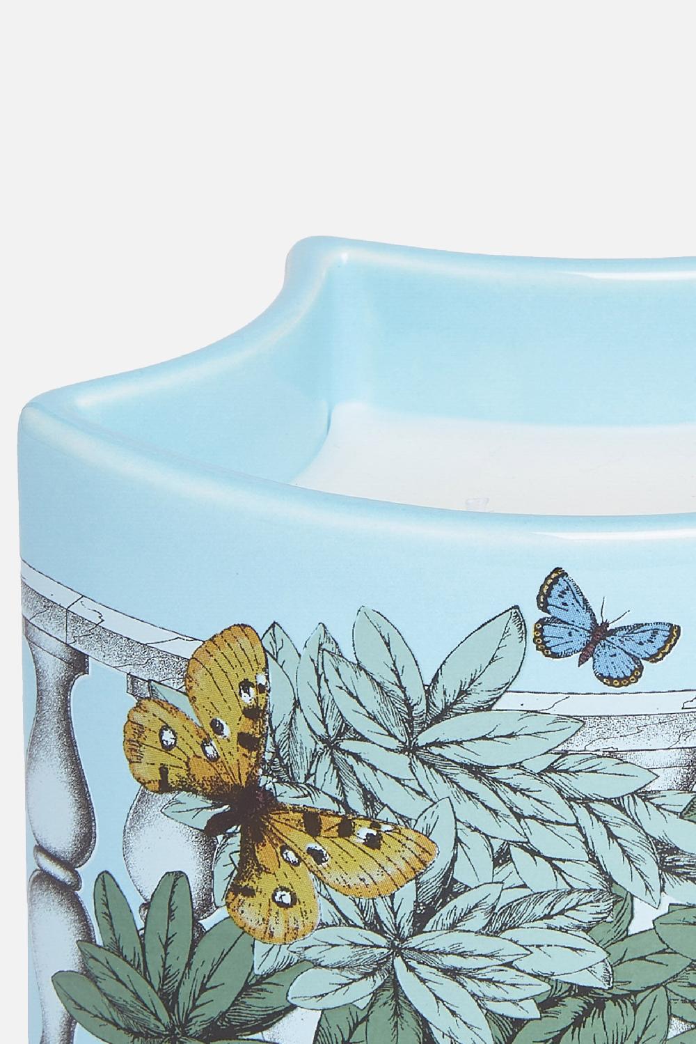 FORNASETTI candela profumata Nel Mentre con Decoro Farfalle e Balaustra Qualità Garantita