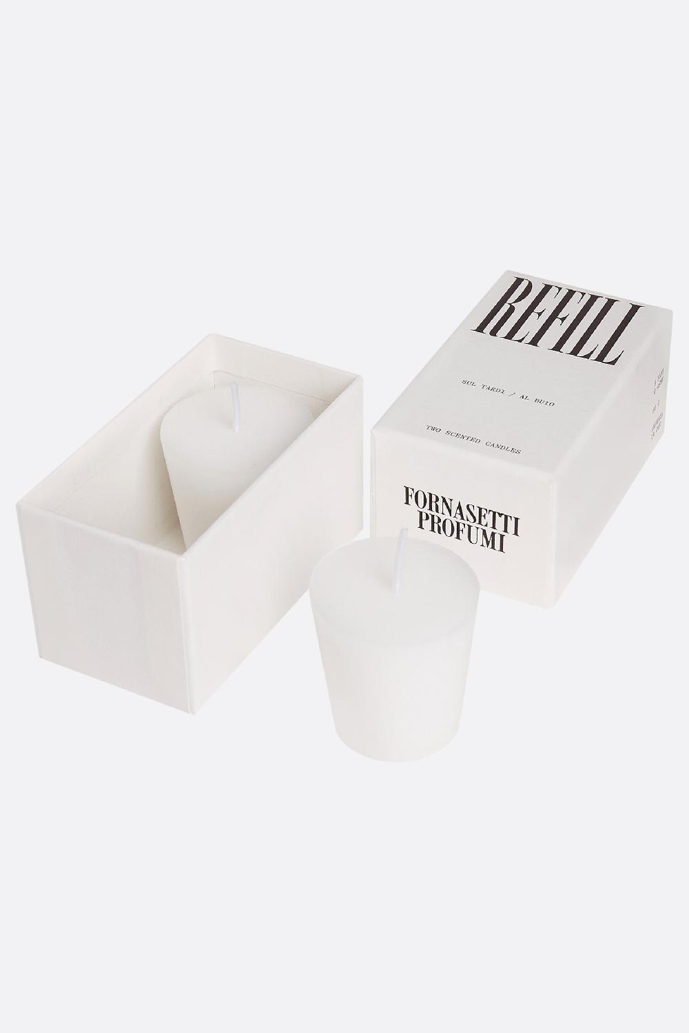 FORNASETTI set di due Refill candela profumata Al Buio e Sul Tardi Acquista Ora