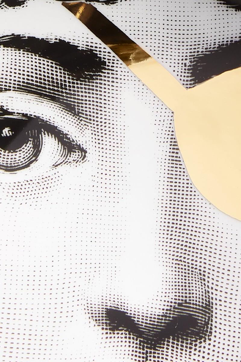 FORNASETTI posacenere rotondo Tema e Variazioni N° 8 in porcellana Prezzo Ridotto