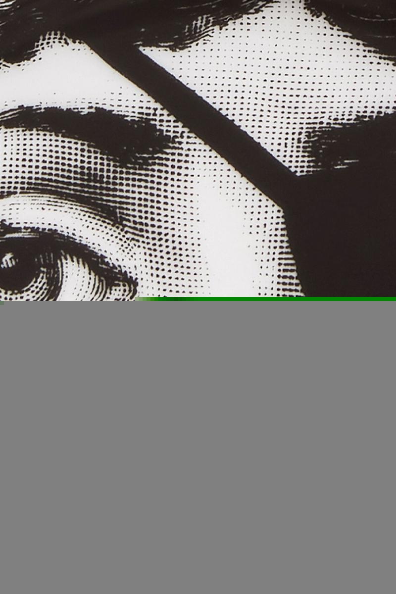 FORNASETTI sottobicchiere Tema e Variazioni N° 8 in porcellana Presa