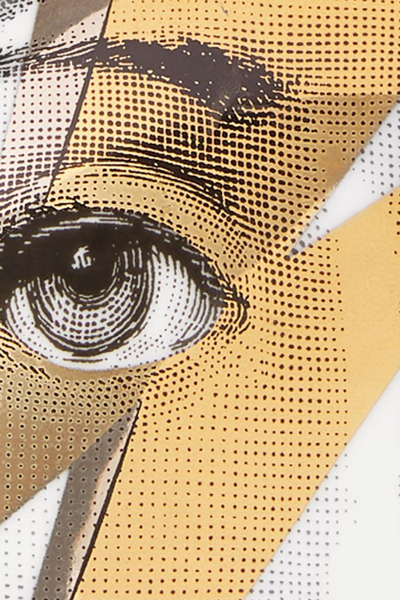 FORNASETTI posacenere rotondo Tema e Variazioni N° 375 in porcellana Economico