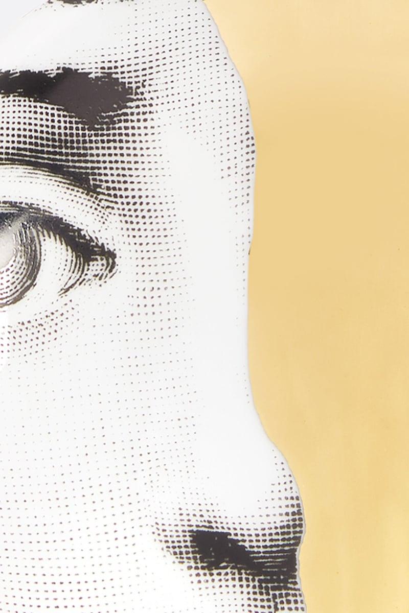 FORNASETTI posacenere rotondo Tema e Variazioni N° 10 in porcellana In Vendita