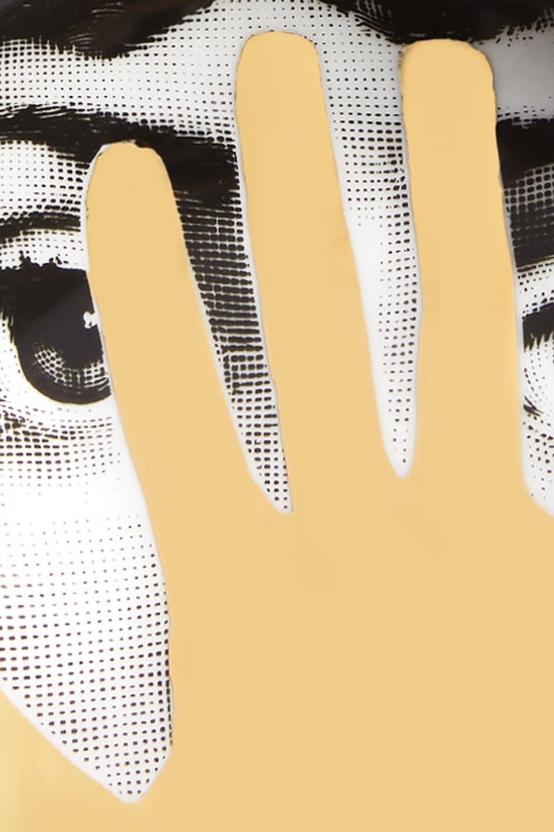 FORNASETTI posacenere rotondo Tema e Variazioni N° 16 in porcellana Saldi