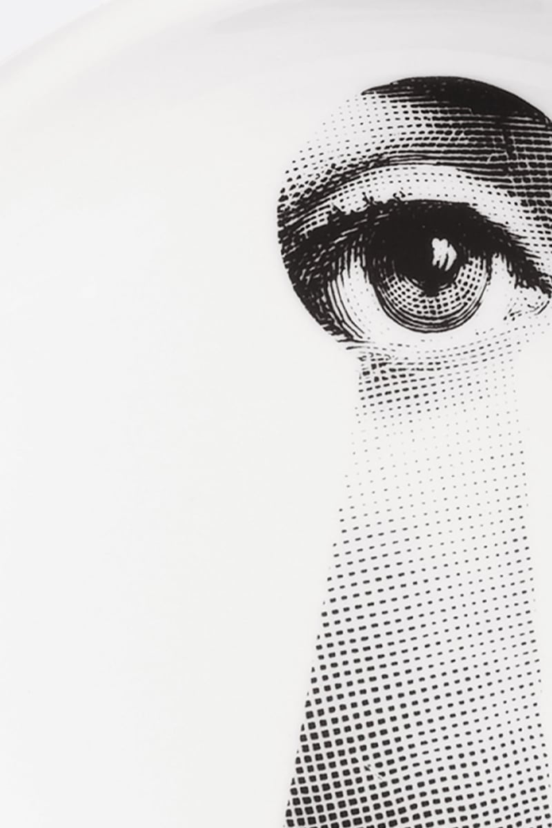FORNASETTI posacenere rotondo Tema e Variazioni N° 14 in porcellana Offerte