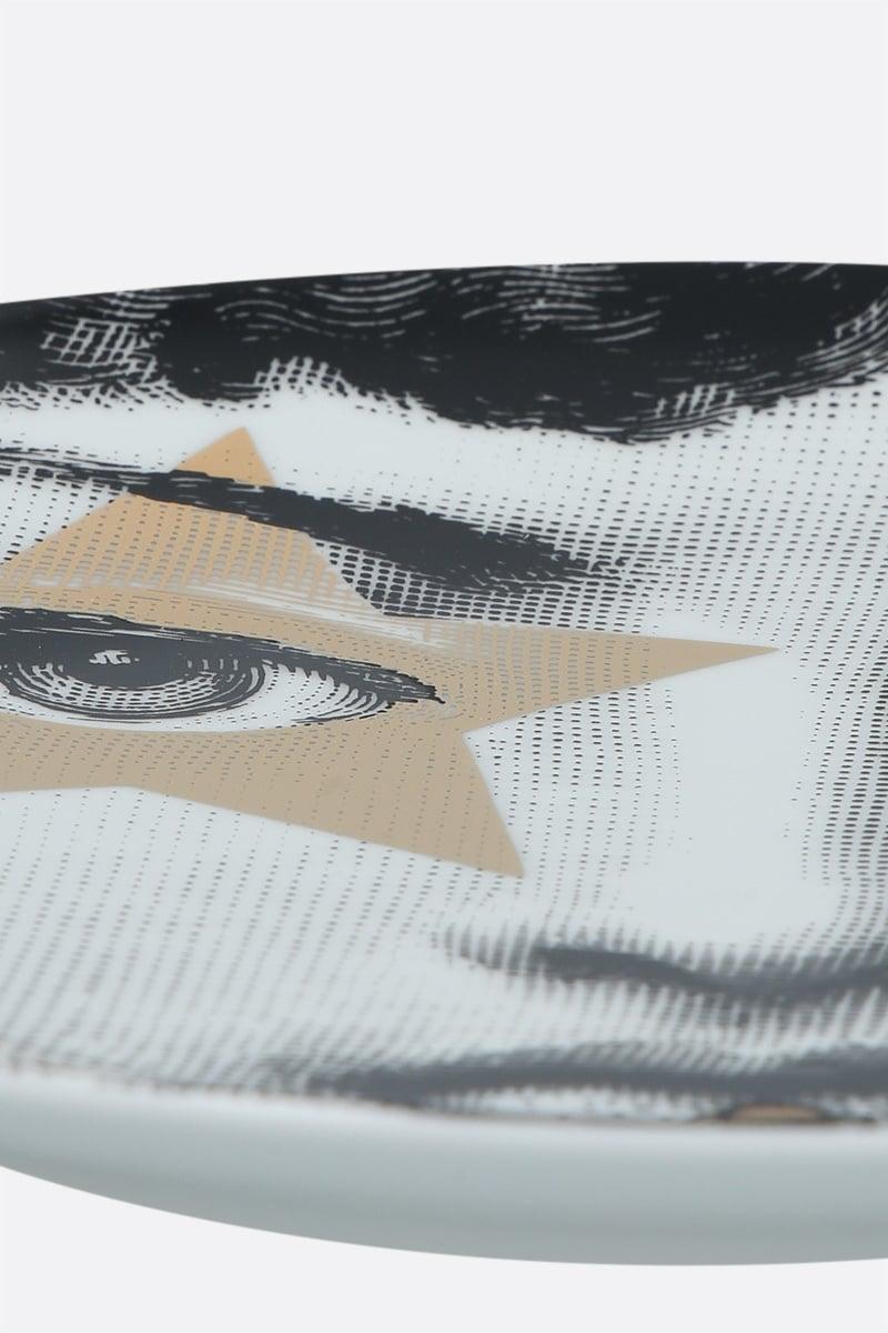 FORNASETTI piatto Tema e Variazioni N° 381 in porcellana Saldi Di Fabbrica