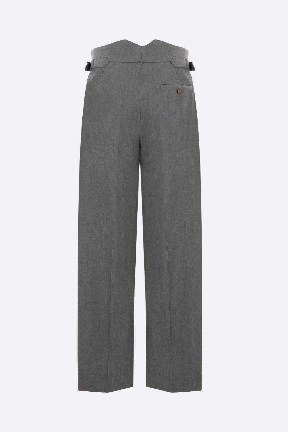 VIVIENNE WESTWOOD pantalone Lauren a gamba larga in cotone Flash Sale