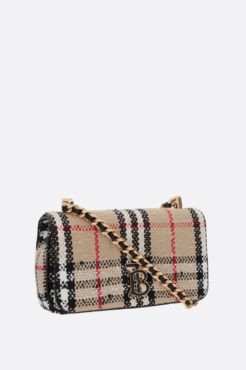 BURBERRY borsa a tracolla Lola mini in bouclé Shopping online