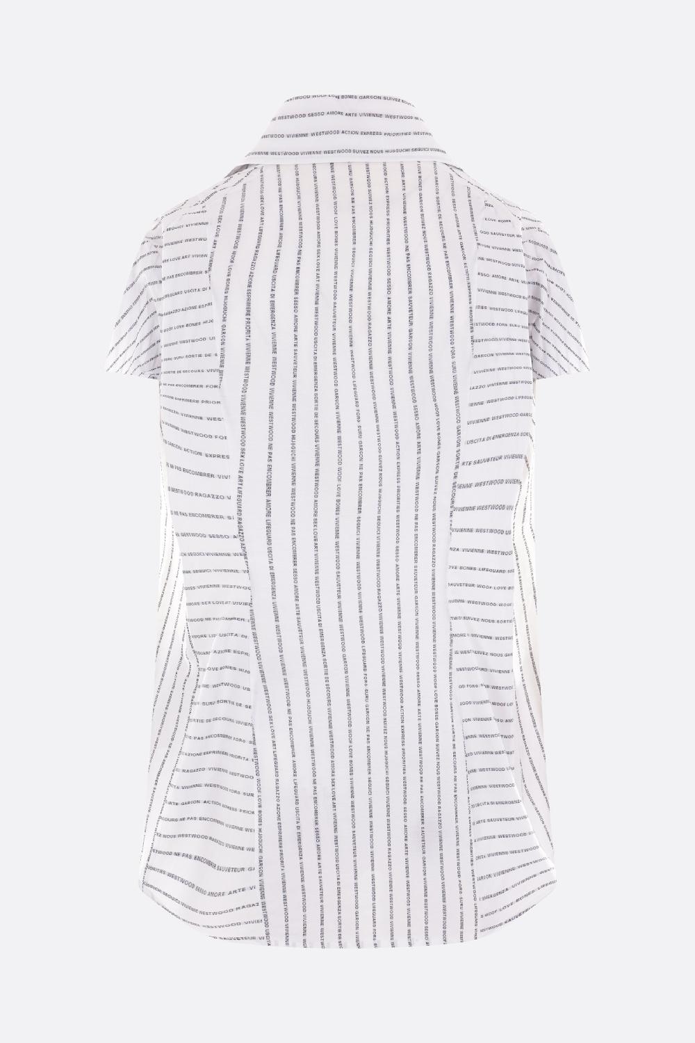 VIVIENNE WESTWOOD camicia a maniche corte Bagatelle in popeline stampato Offerta Giorno del Papà