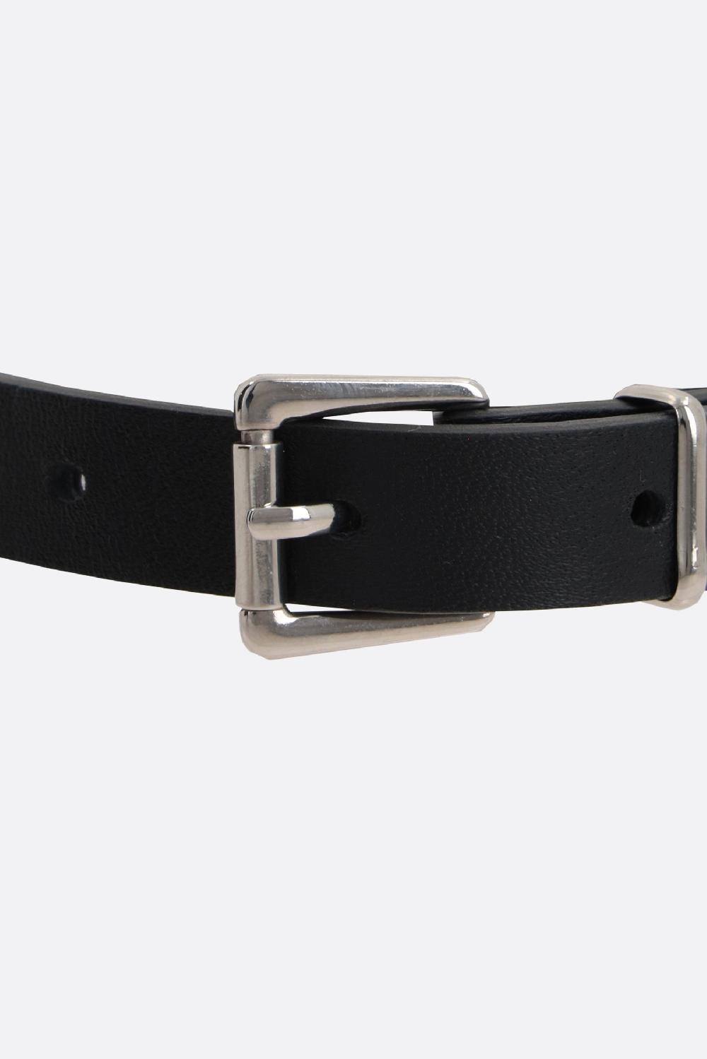 ALESSANDRA RICH choker in pelle con pendenti a cuore Offerte esclusive