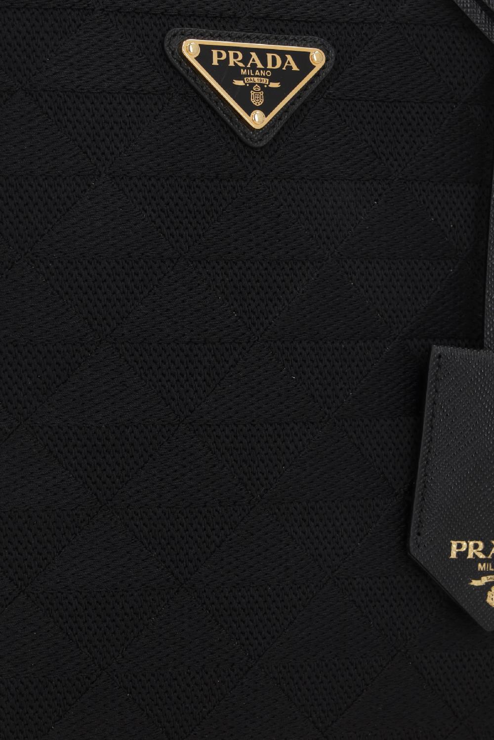 PRADA borsa tote Prada Symbole small in jacquard Sostegno trimestrale