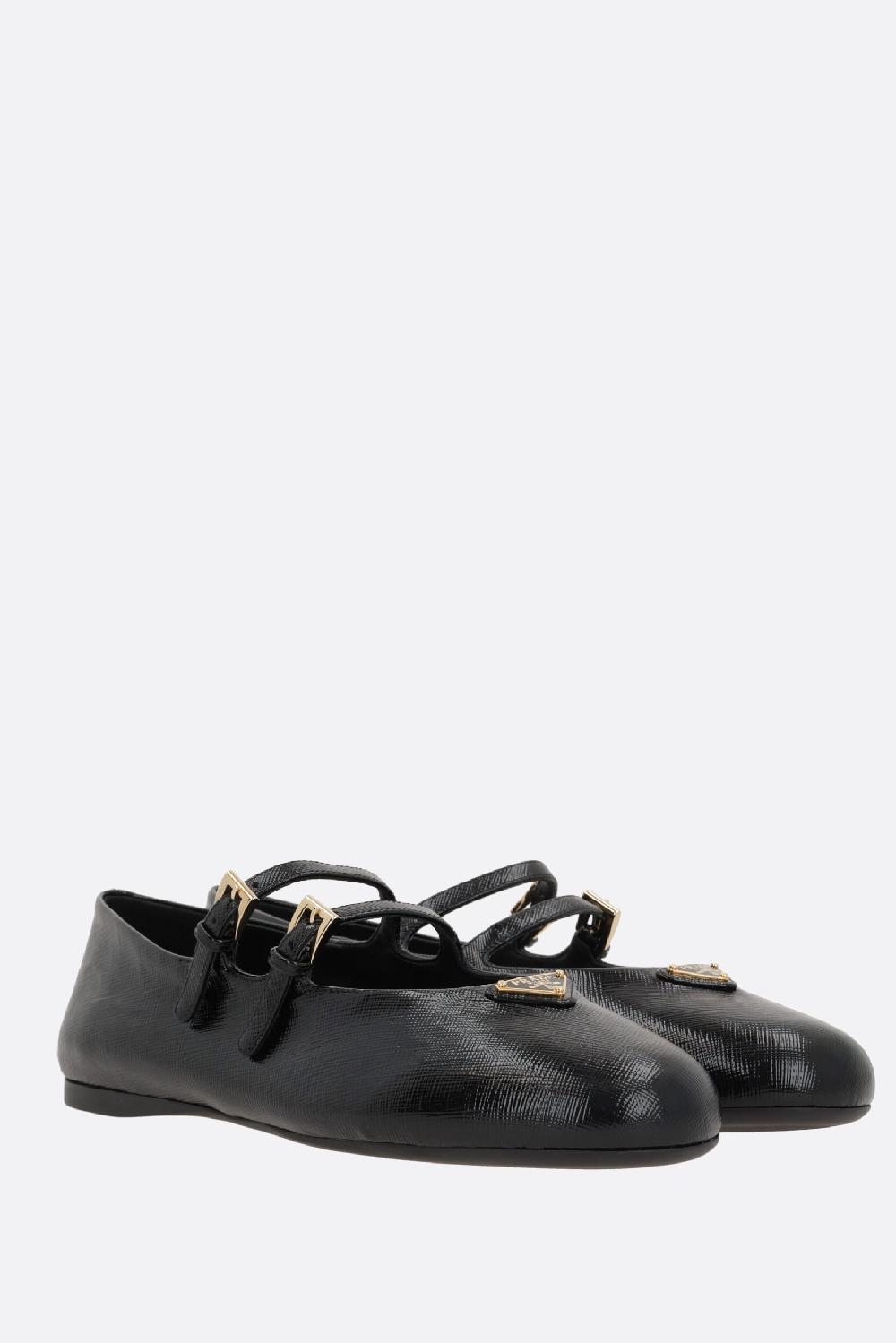 PRADA ballerina in pelle Saffiano Officina